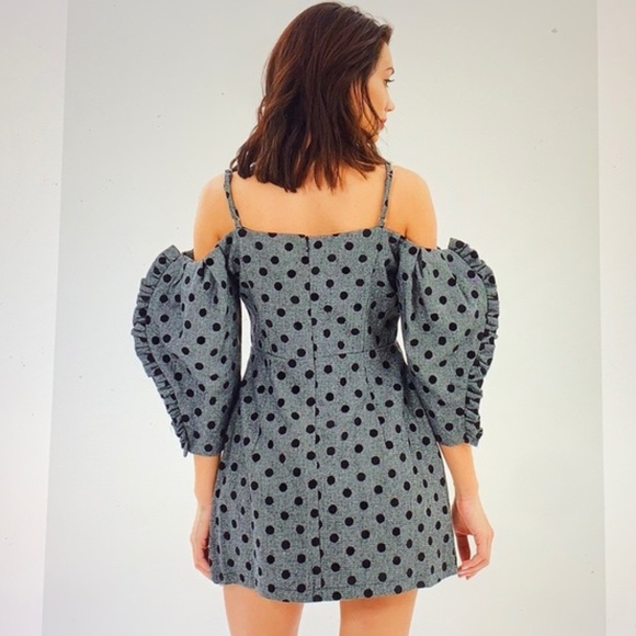 Delphine The Label Hear Me Howl Polka Dot Dress Size 2 - Picture 11 of 11